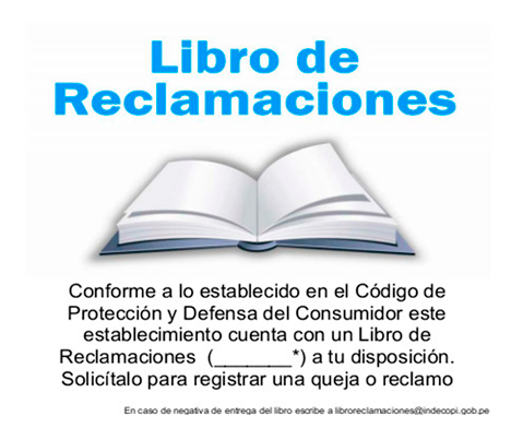 libro de reclamaciones